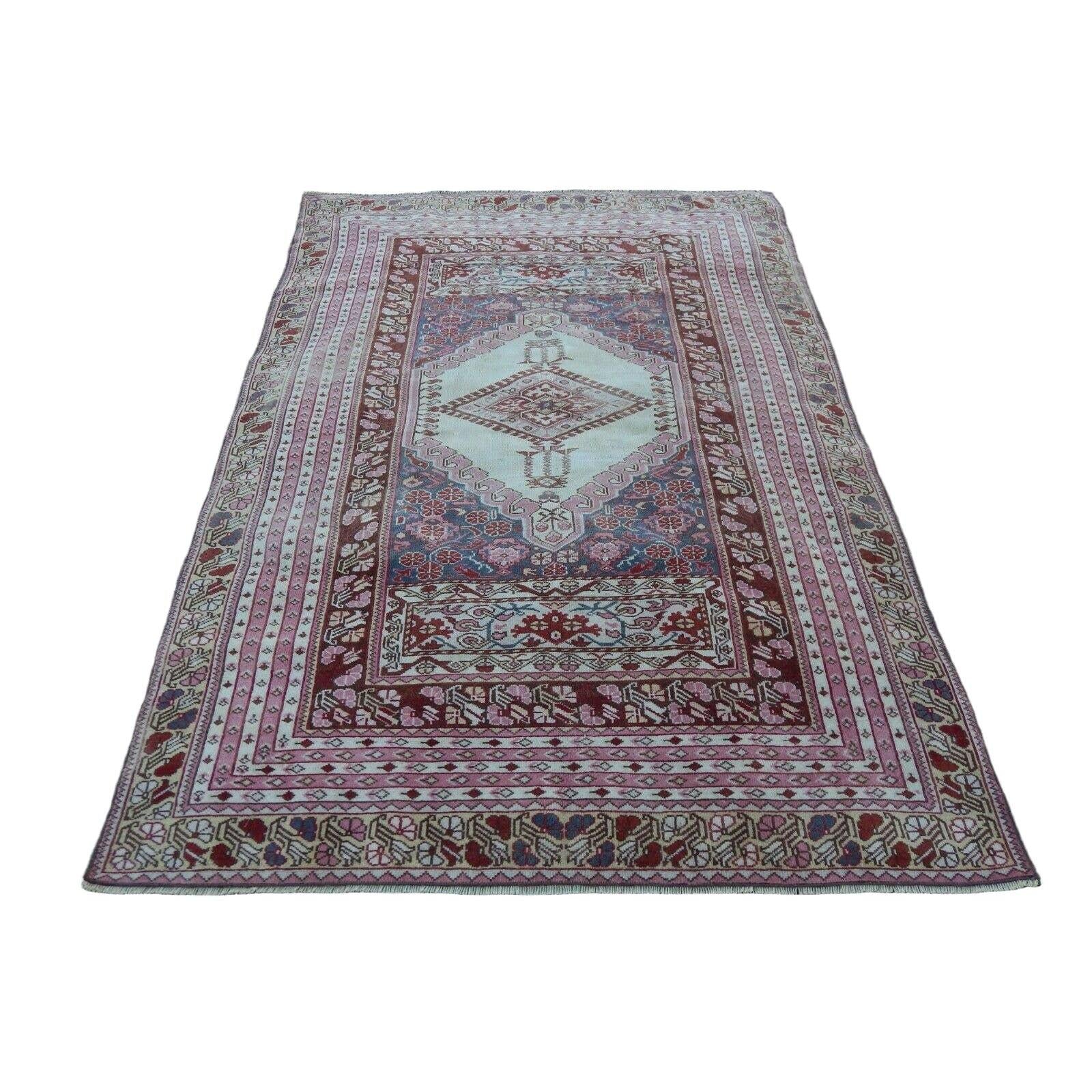 Vintage Turkish Kars Rug 4'5'' x 6'