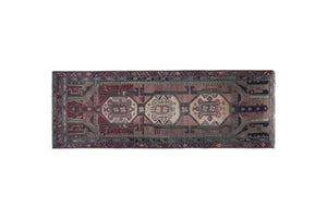 Vintage Caucasian Runner Rug 3'9'' x 10'6''