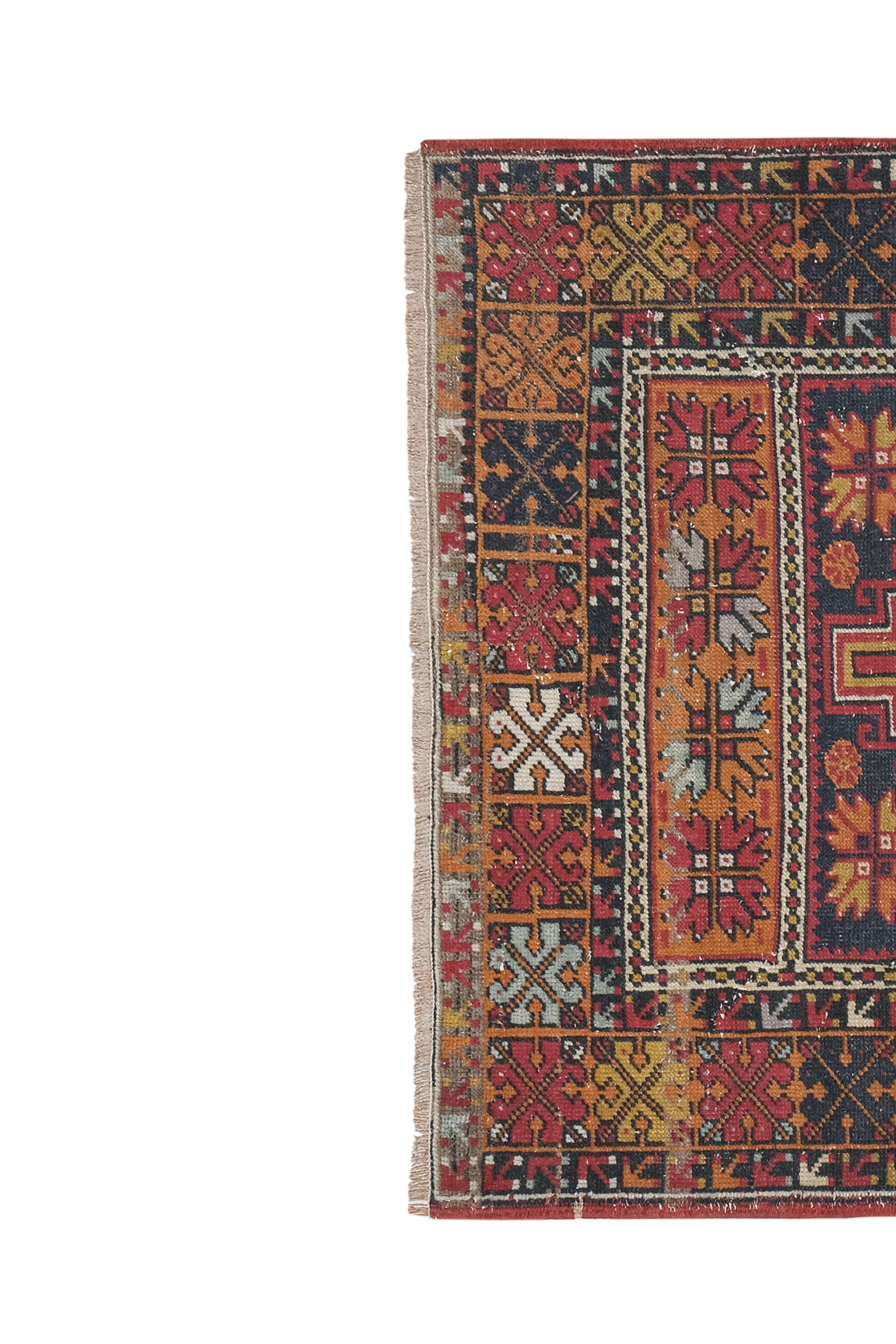 Vintage Turkish Anatolian Rug 3'7'' x 5'5''