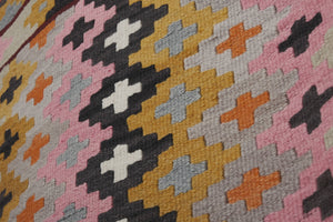 Vintage Turkish Kilim Runner 2'5'' x 15'1''