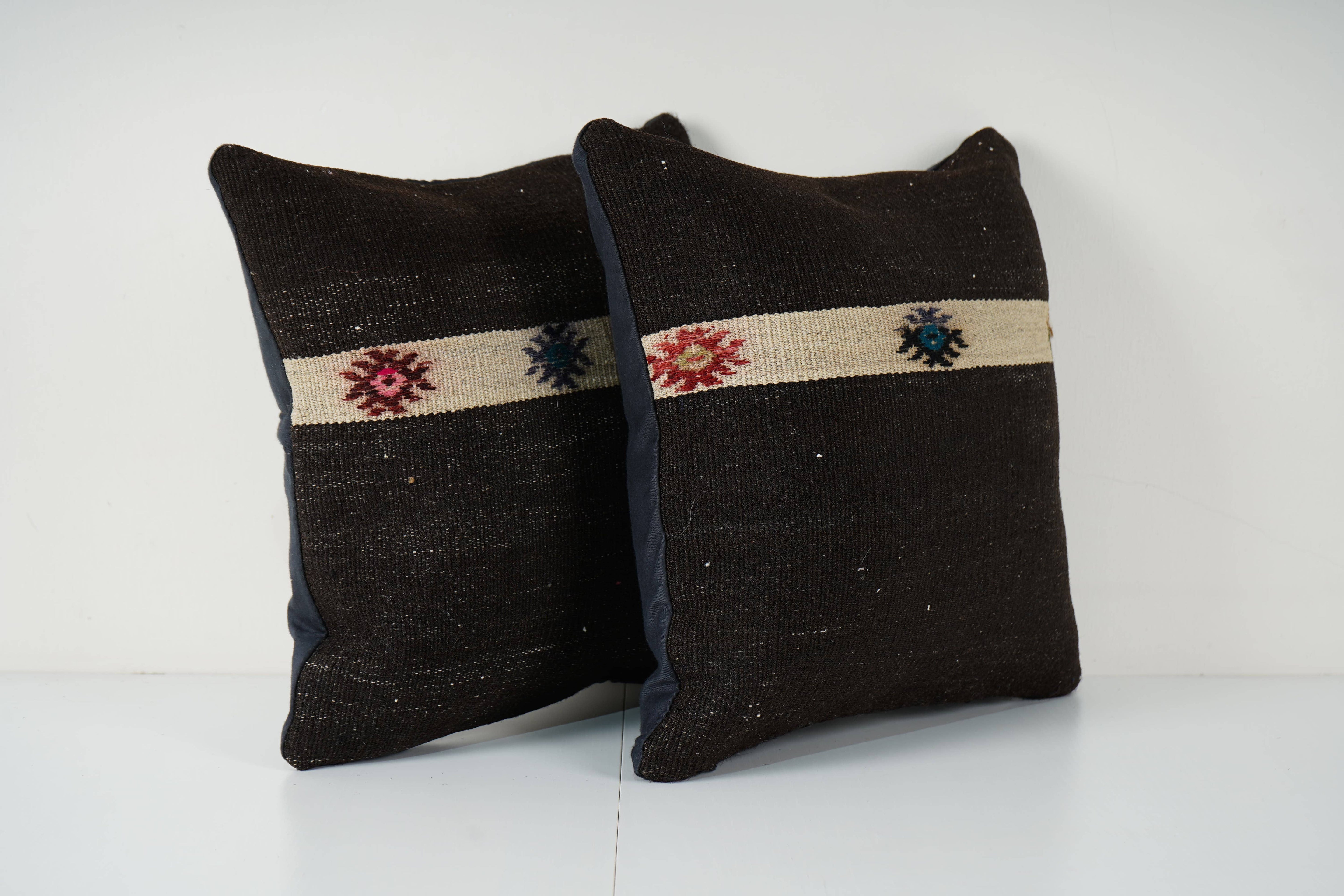 Kilim Pillow Cover Set of 2 | 16'' x 16''
