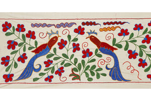 Bird Suzani Table Runner | 17'' x 38''