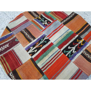 Vintage Turkish Rug 33'' x 33''