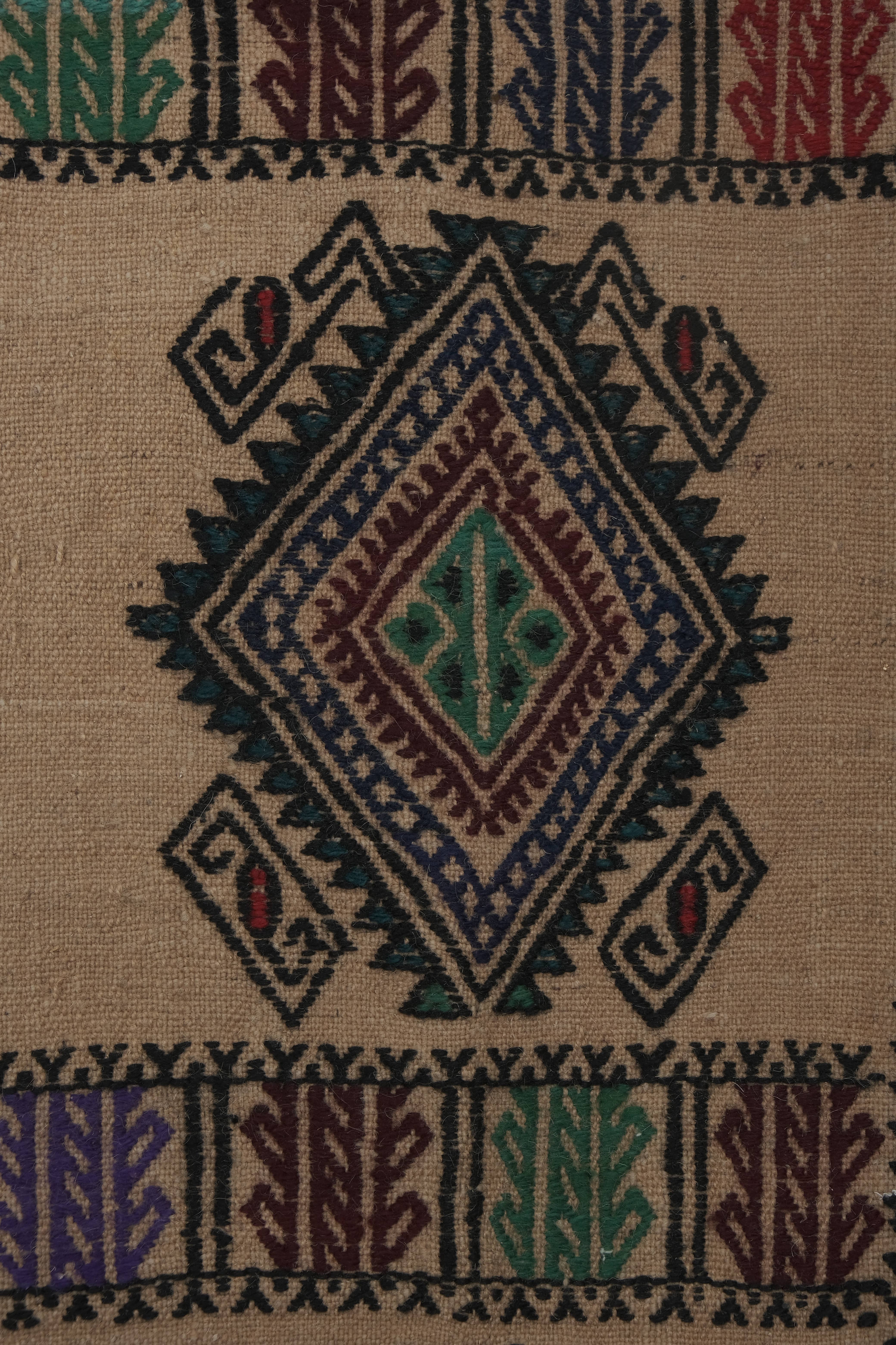 Vintage Turkish Kilim Rug 4'11'' x 7'3''