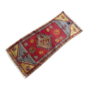 Vintage Oushak Rug 18'' x 43''