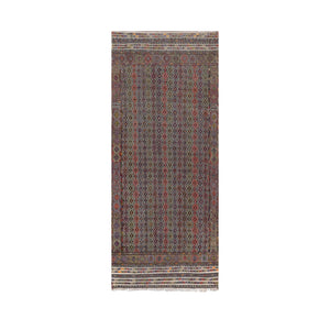 Vintage Turkish Anatolian Kilim Rug 4'6'' x 11'7''