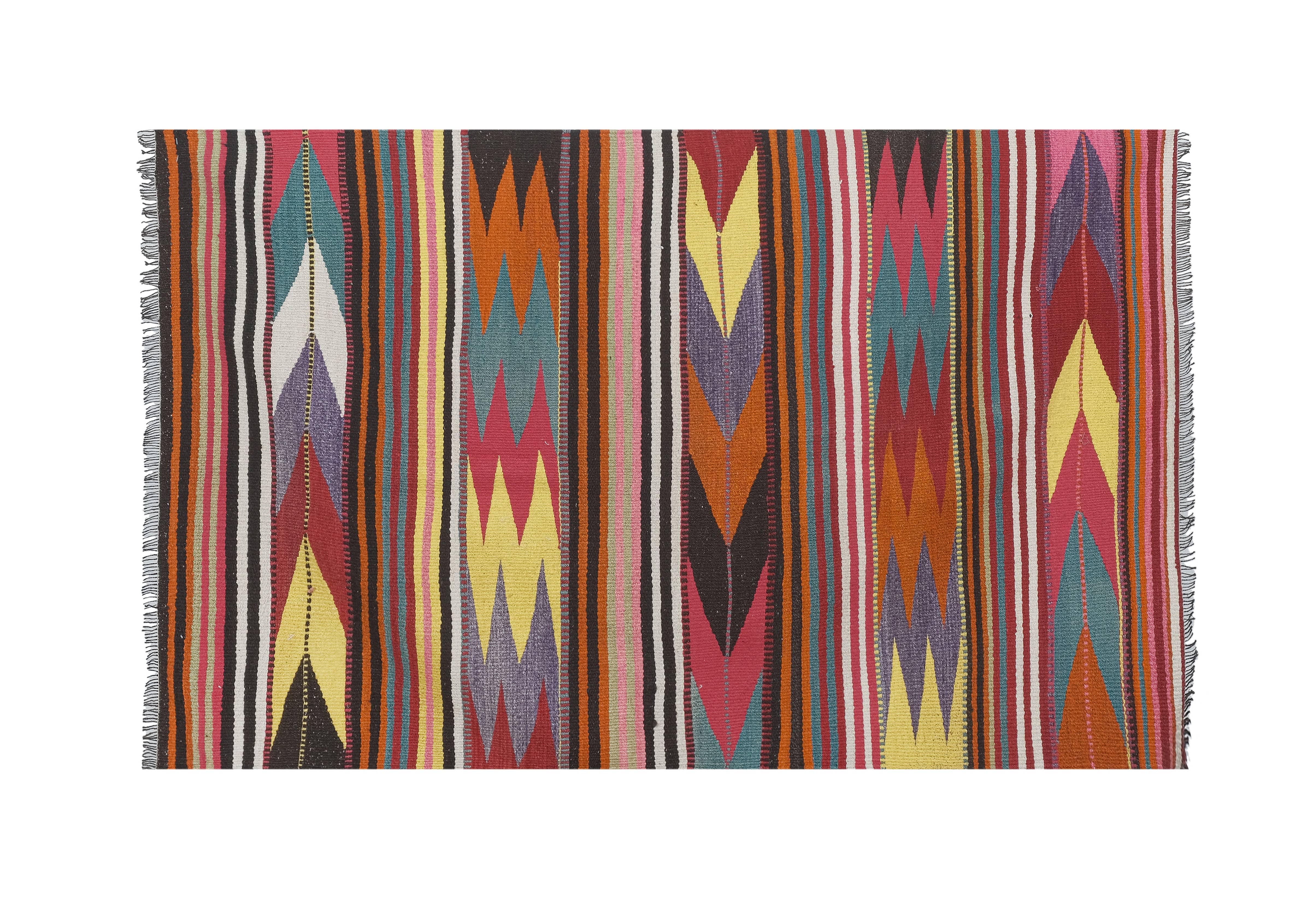 Vintage Turkish Kilim Rug 36'' x 59''