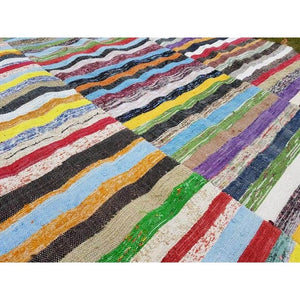 Vintage Turkish Anatolian Kilim Rug 6'7'' x 12'3''