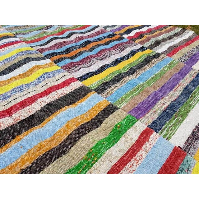 Vintage Turkish Anatolian Kilim Rug 6'7'' x 12'3''