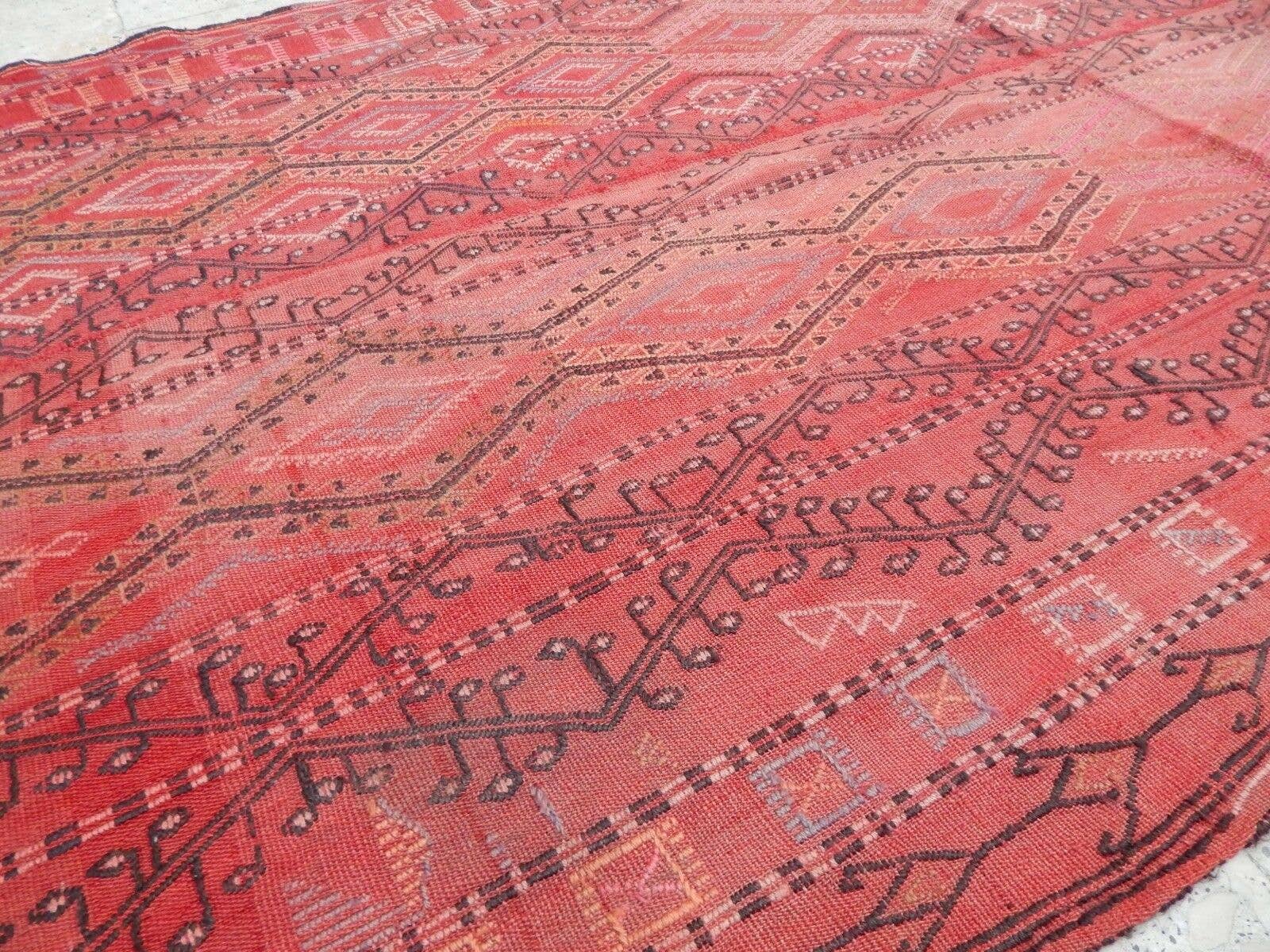 Vintage Turkish Konya Kilim Runner 3'10'' x 11'7''