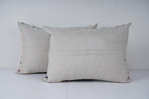 Uzbek Roller Printed Pillow Cover Set of 2 | 16'' x 22''