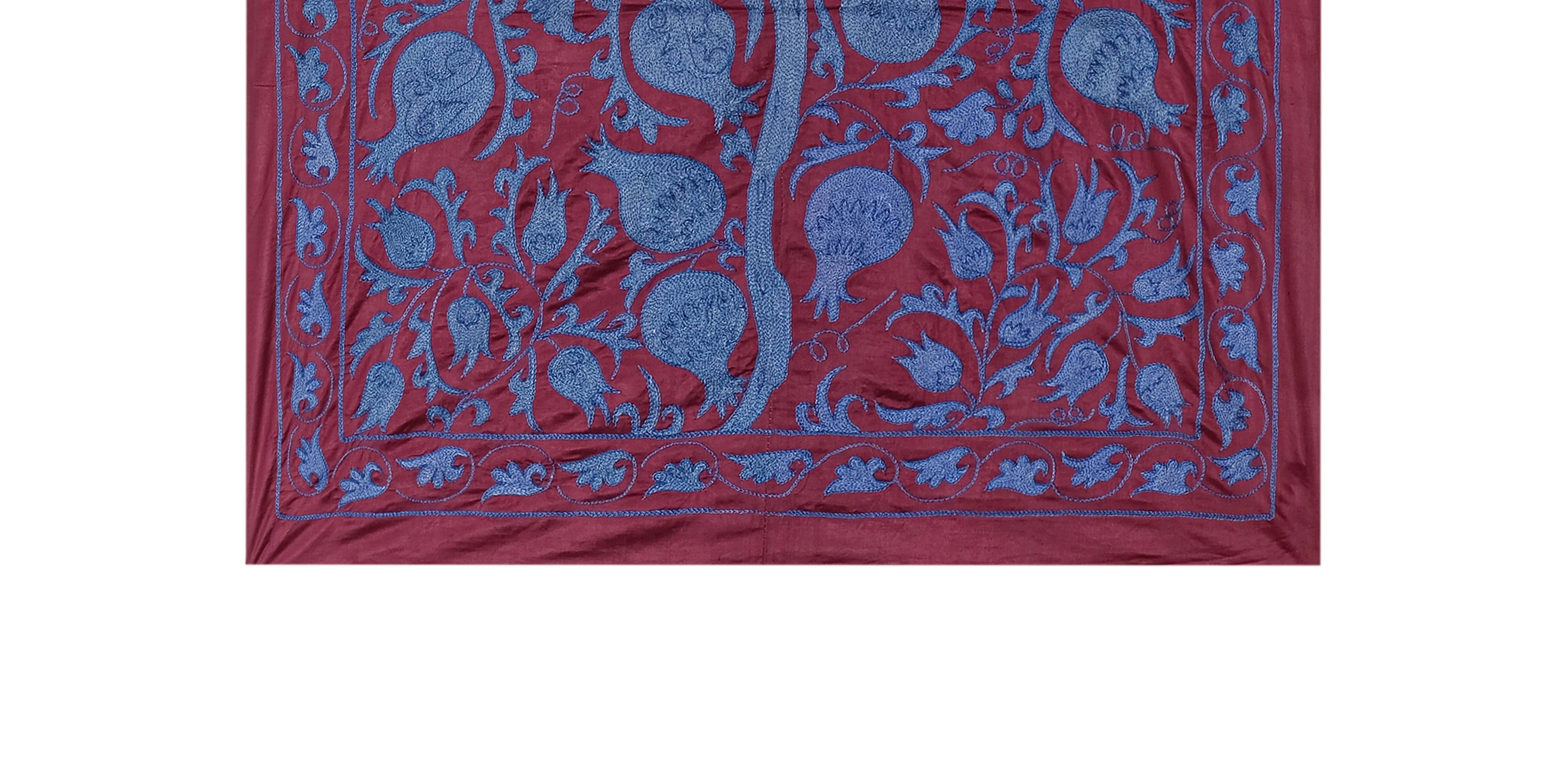 Silk Suzani Wall Hanging & Bedspread 3'1'' x 6'3''