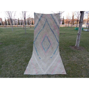 Vintage Turkish Kilim Runner 4'1'' x 9'10''