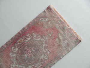 Vintage Oushak Rug 20'' x 39''