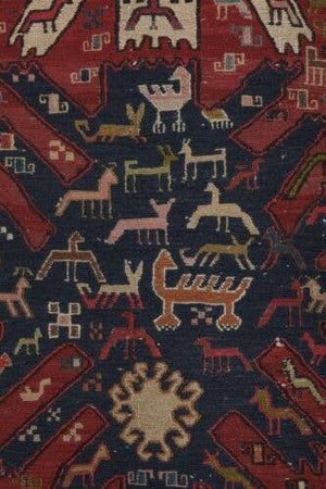 Vintage Turkish Anatolian Soumac Runner Rug 4'5'' x 9'8''