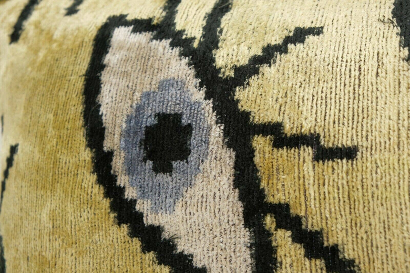Silk Ikat Velvet Pillow Cover | 16'' x 24''