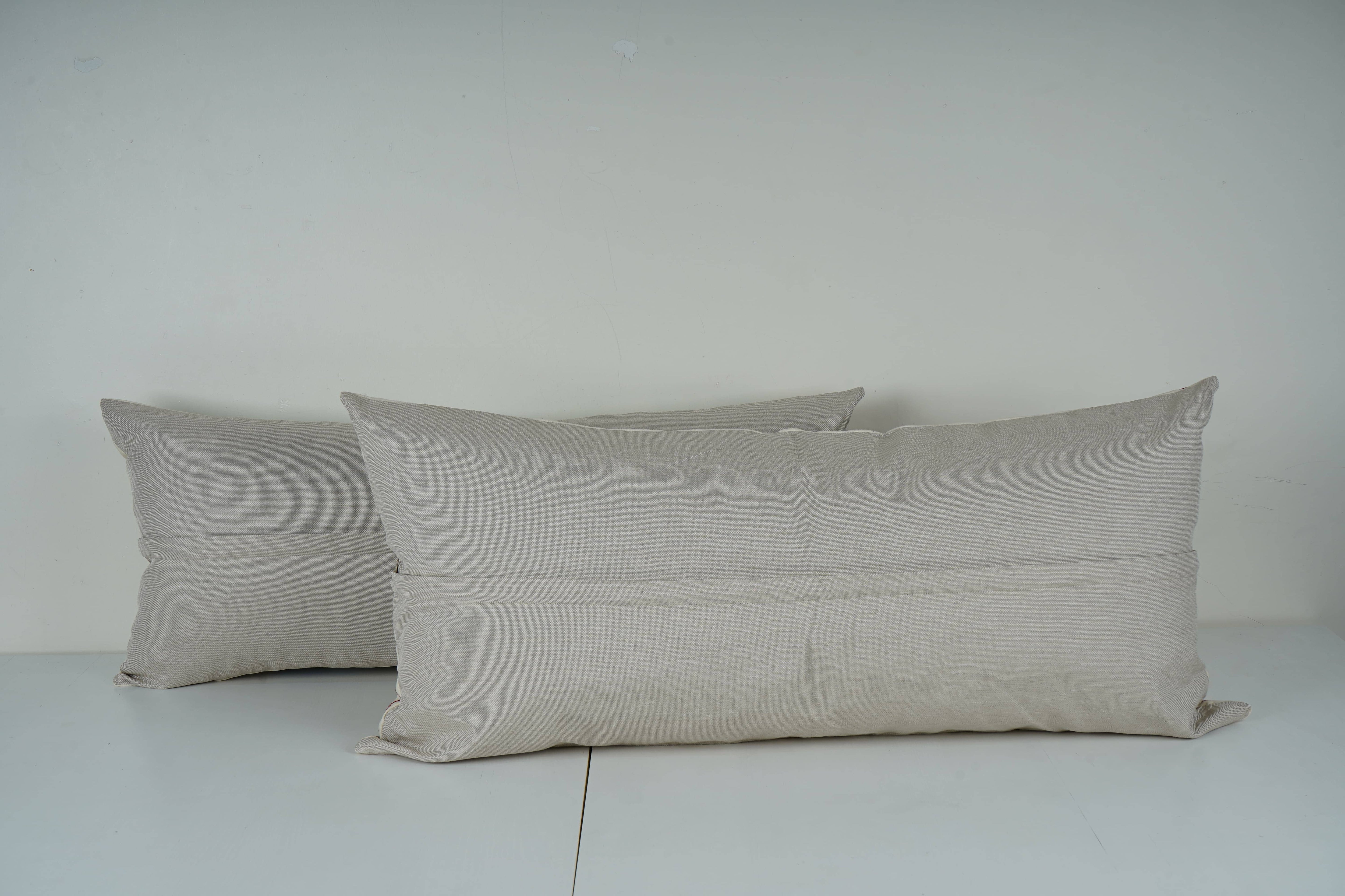Camel Suzani Bedding Pillow Cover Set of 2 | 15'' x 35''