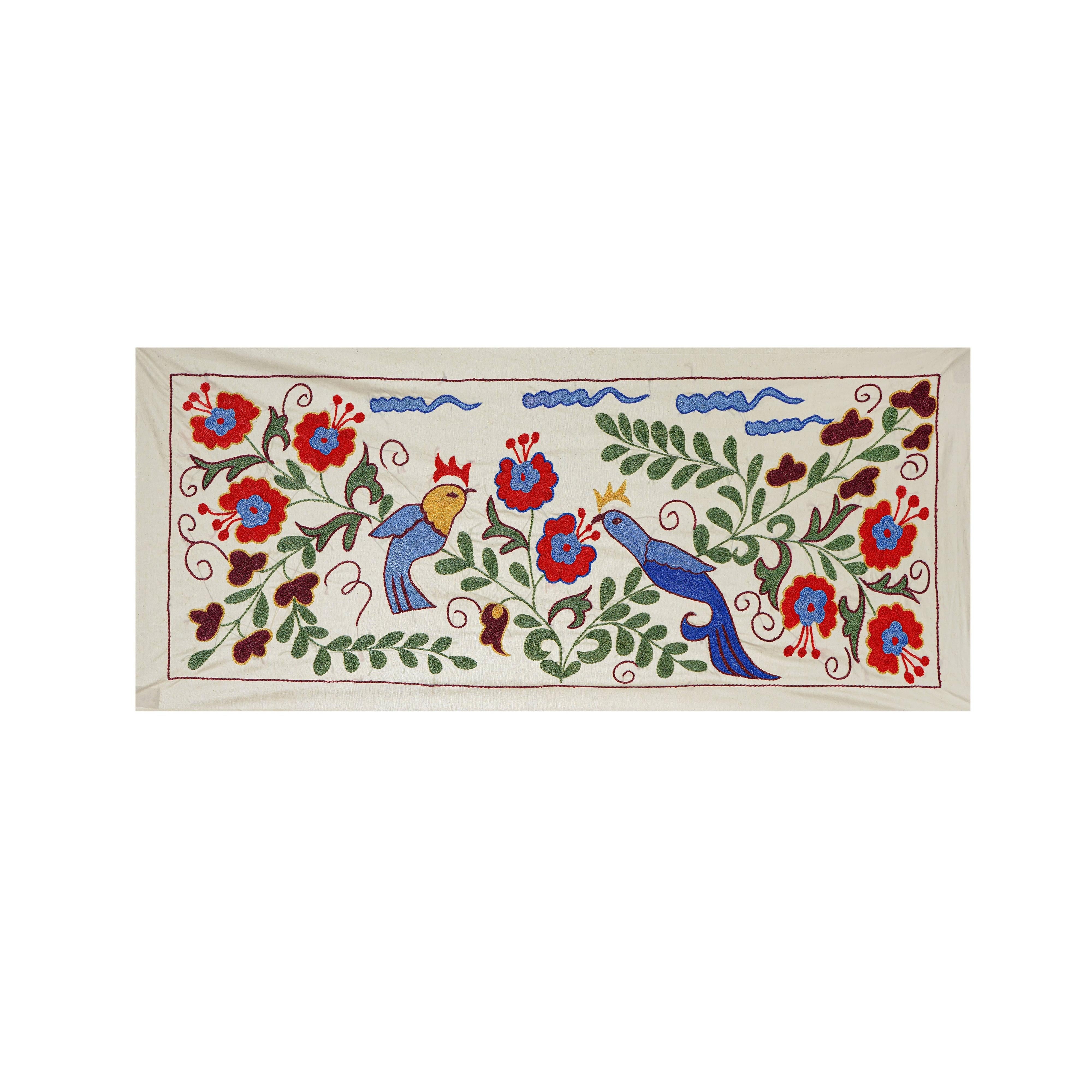 Bird Suzani Wall Hanging & Tablecloth | 17'' x 38''