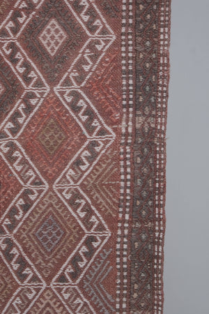 Vintage Turkish Kilim Rug 4'6'' x 7'8''