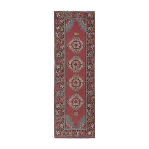 Vintage Turkish Runner Rug 3' x 9'4''
