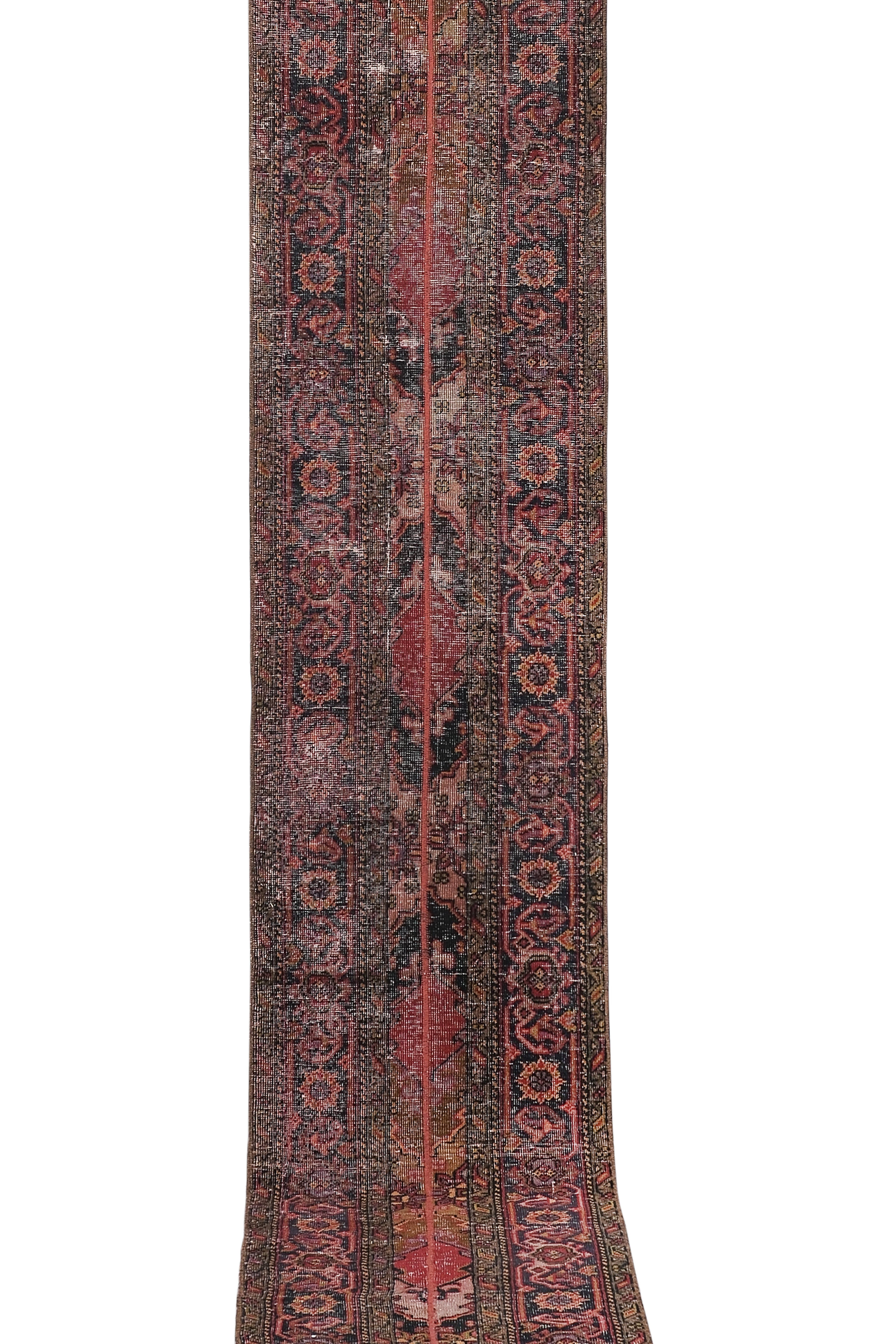 Vintage Turkish Runner Rug 2'1'' x 13'3''