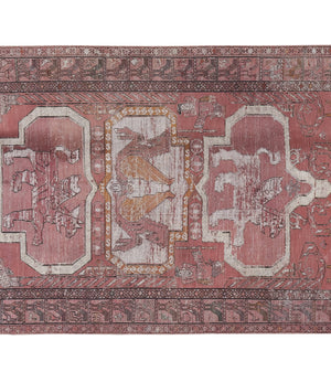 Vintage Turkish Soumac Rug 4'2'' x 6'1''