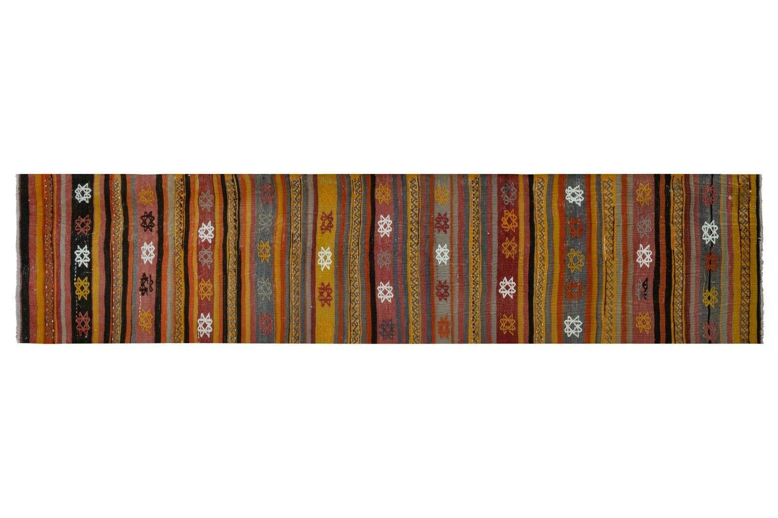 Vintage Kilim Runner 2'4'' x 9'