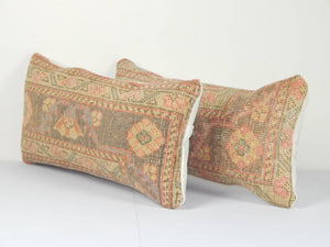 Rug Pillow Cover Set of 2 | 10'' x 22''