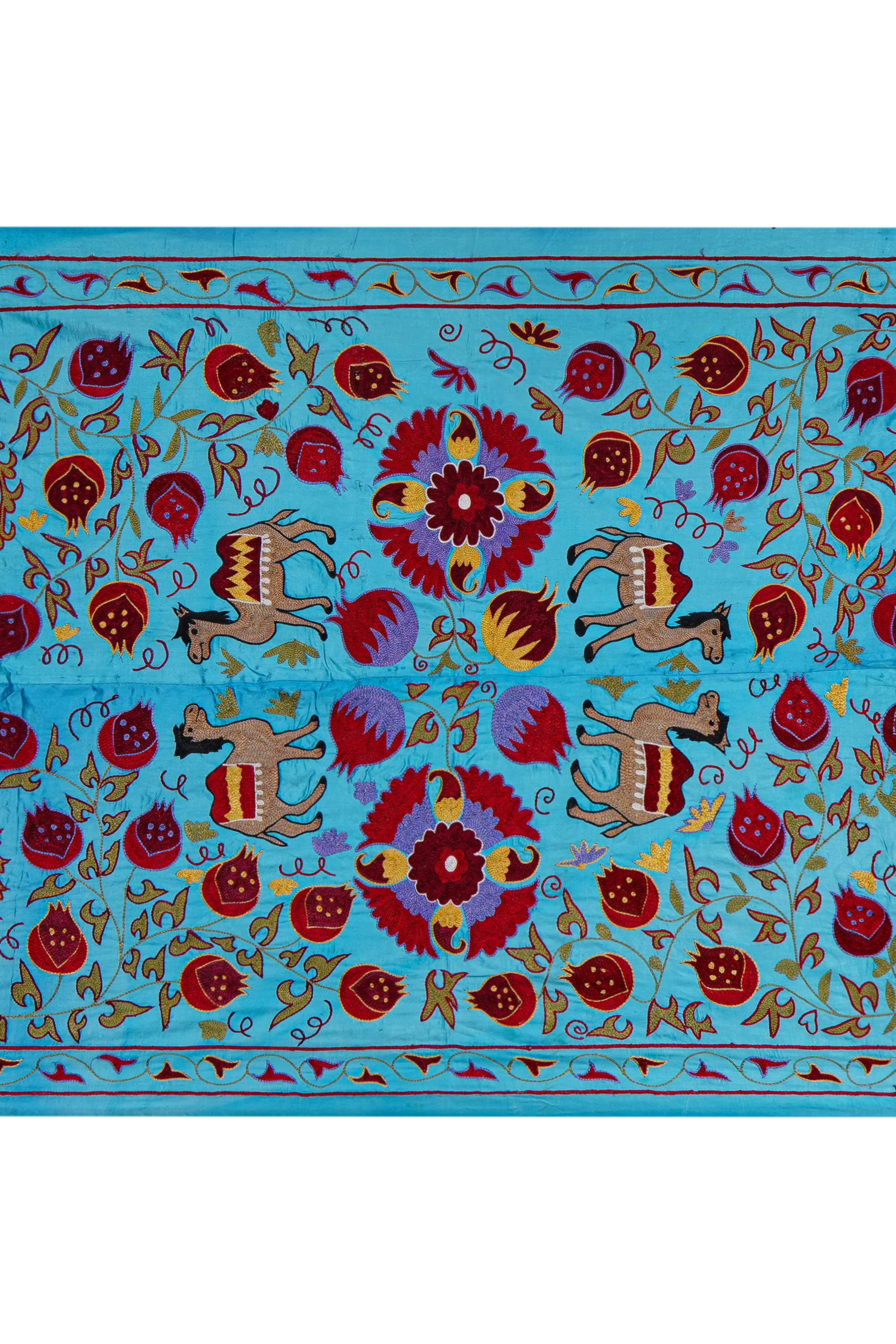 Camel Suzani Wall Hanging & Bedspread | 3'4'' x 6'2''