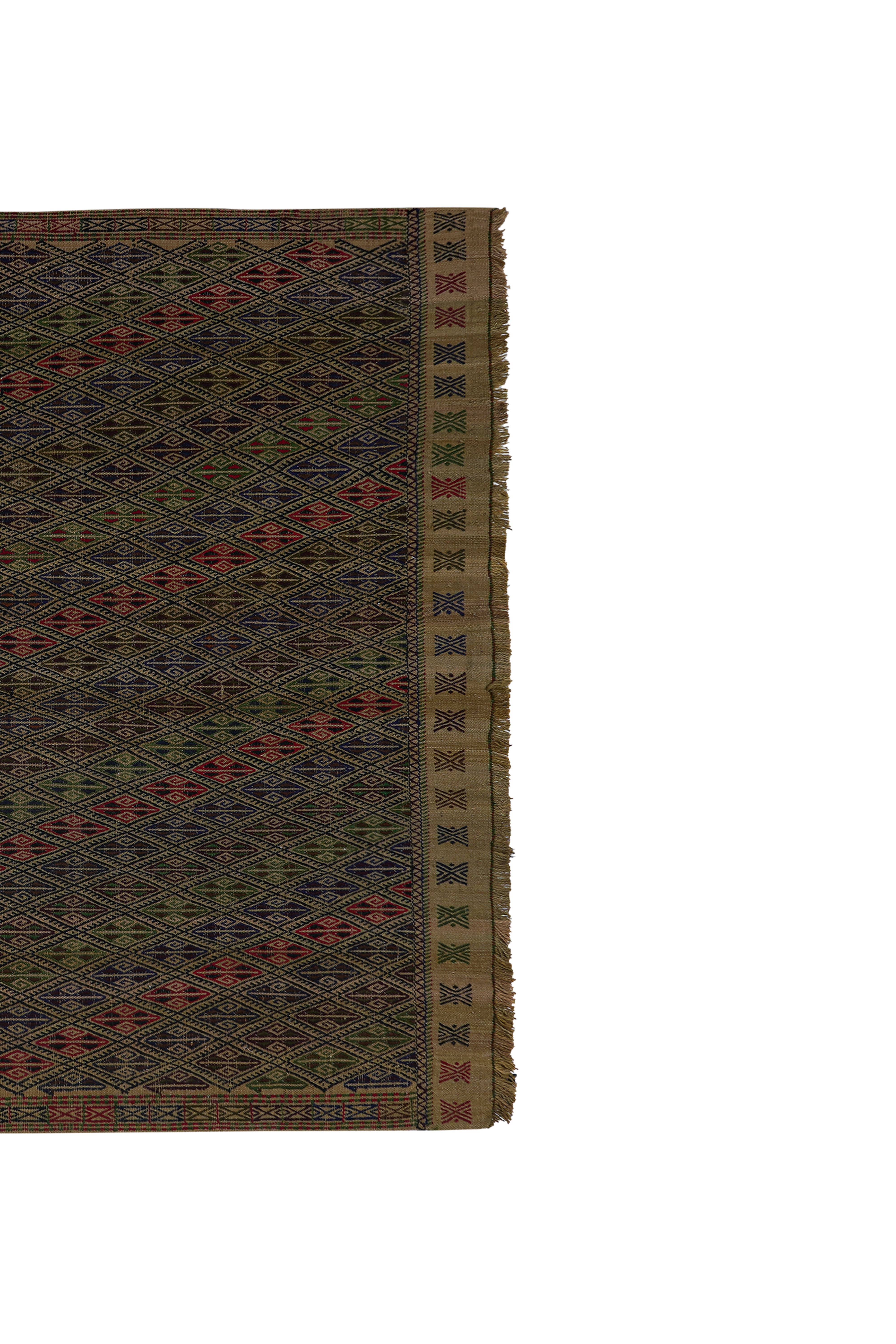 Vintage Turkish Kilim Rug 5'4'' x 7'1''