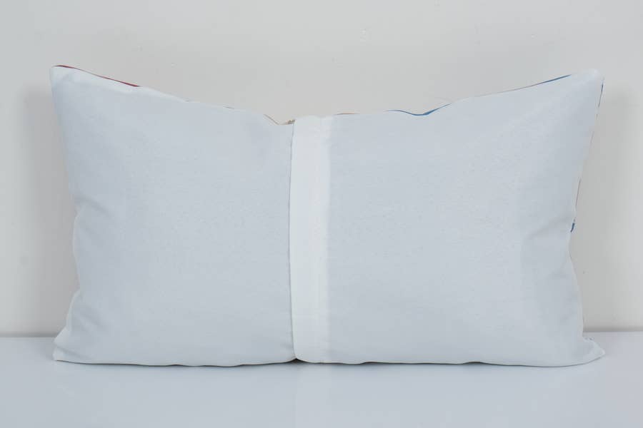 Silk Ikat Velvet Pillow Cover | 12'' x 22''