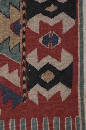 Vintage Turkish Kilim Rug 3'10'' x 5'7''