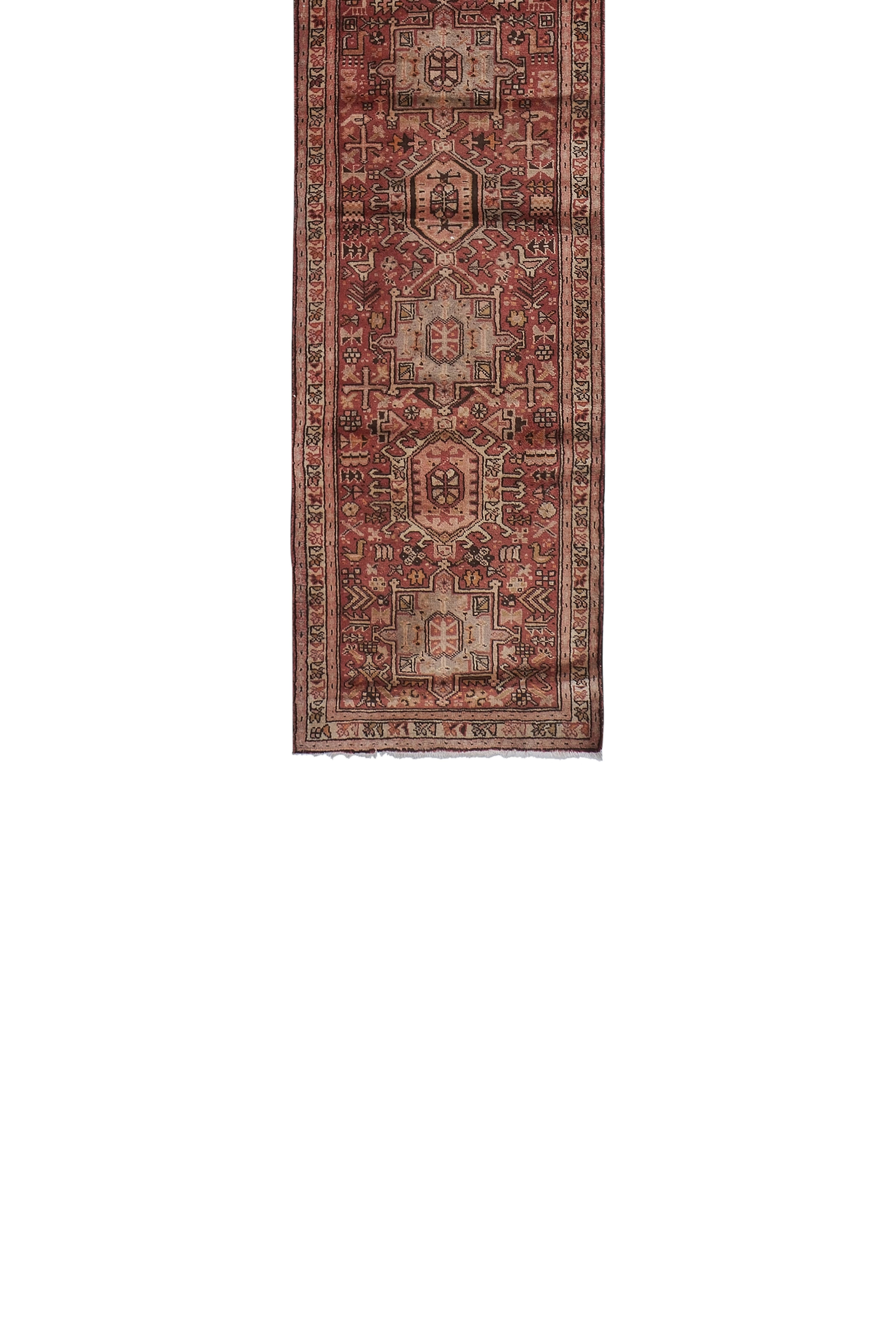 Vintage Caucasian Runner Rug 2'9'' x 12'7''
