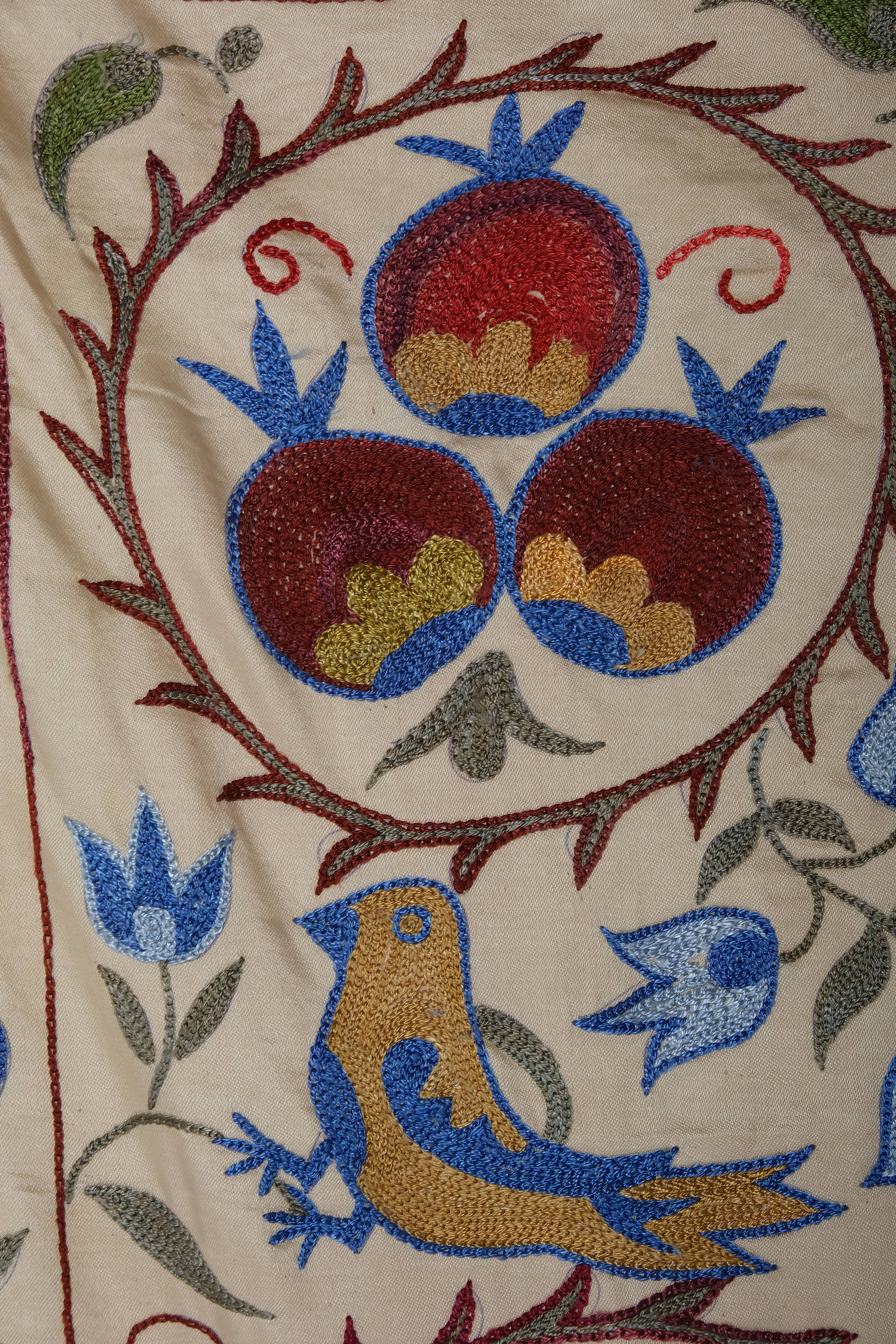 Bird Suzani Table Runner | 1'9'' x 6'2''