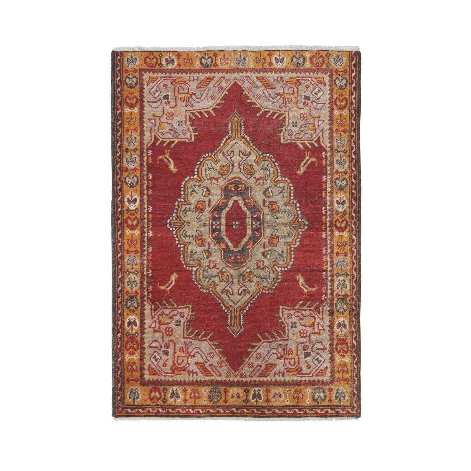 Vintage Turkish Rug 3' x 4'4''