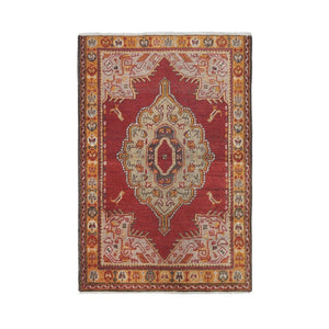 Vintage Turkish Rug 3' x 4'4''