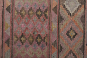 Vintage Turkish Kilim Runner 2'4'' x 22'10''