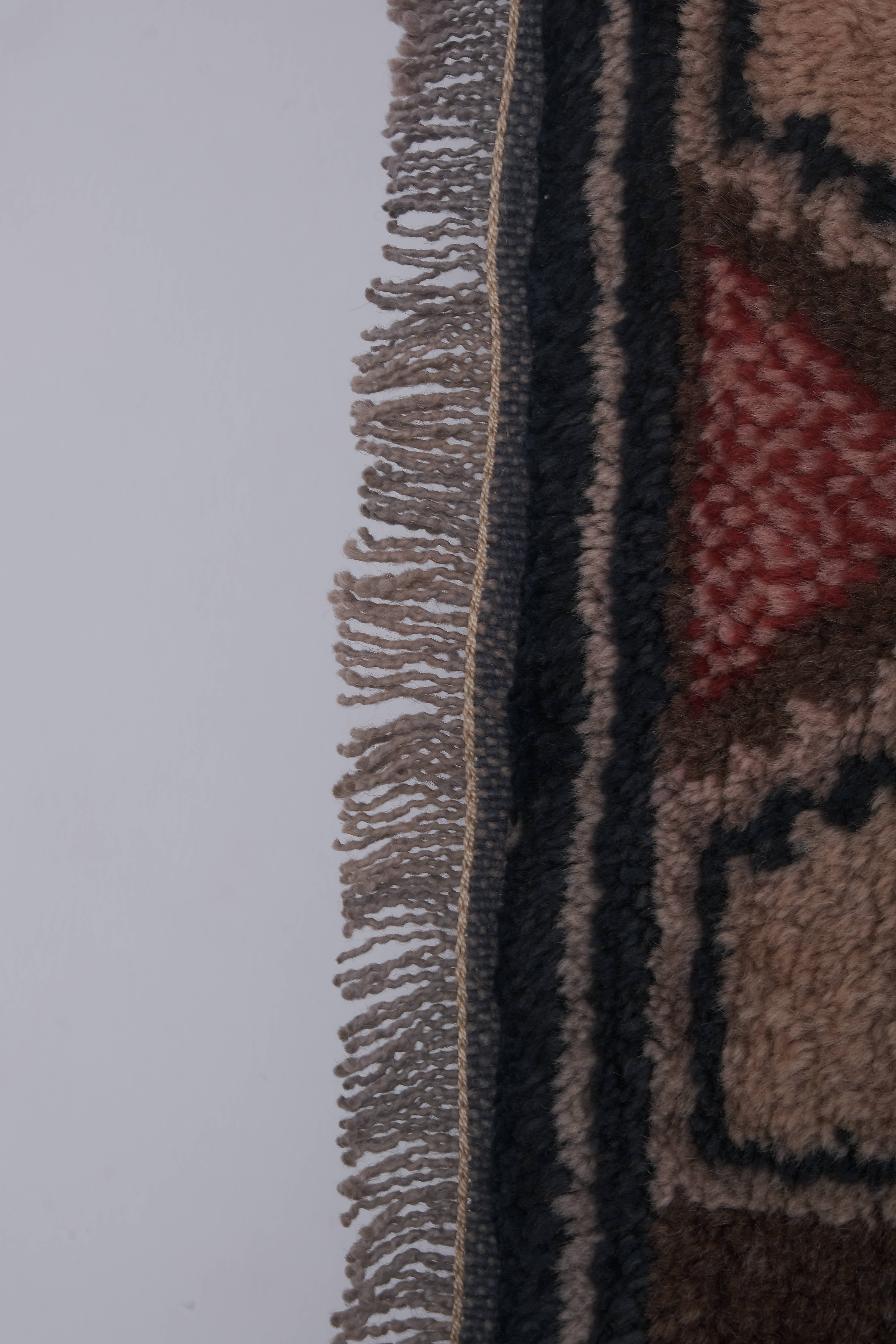 Vintage Turkish Karapinar Rug 4'6'' x 8'