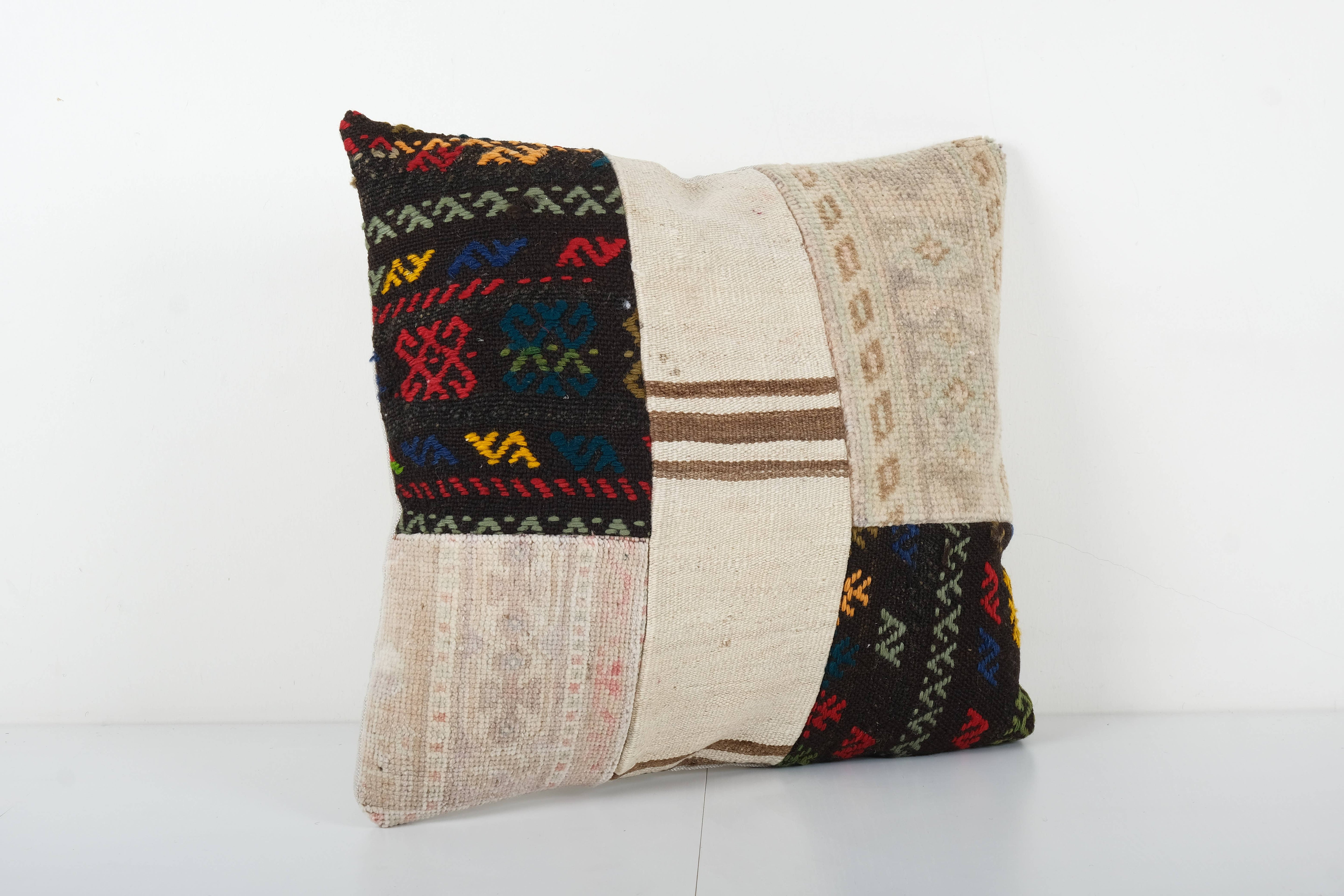 Kilim Patchwork Pillow Cover | 18'' x 20''