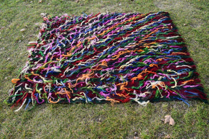 Vintage Turkish Tulu Rug 4'7'' x 5'5''