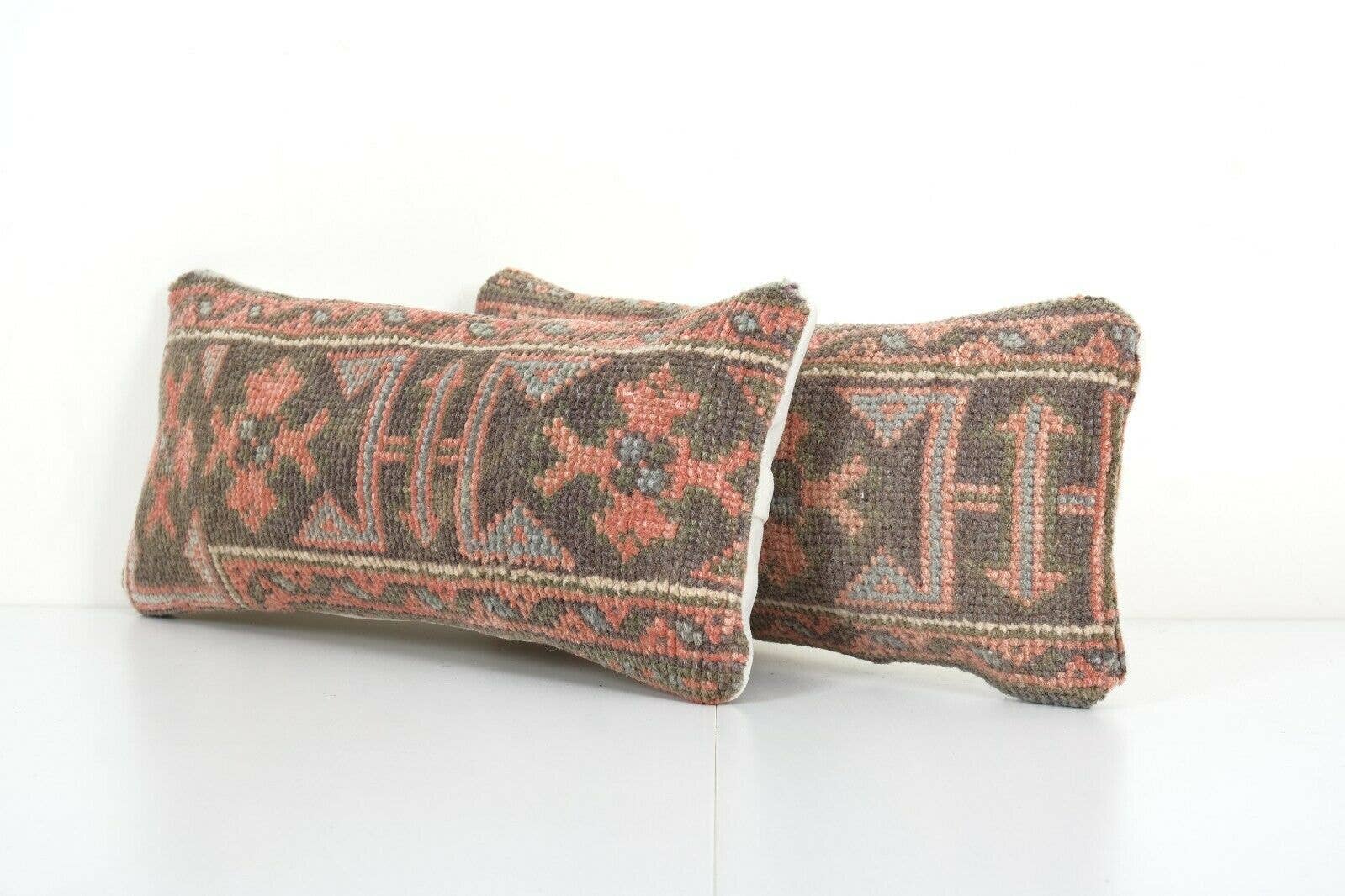 Rug Pillow Cover Set of 2 | 8'' x 20''