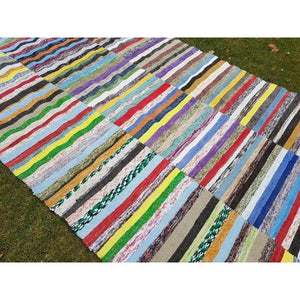 Vintage Turkish Anatolian Kilim Rug 6'7'' x 12'3''
