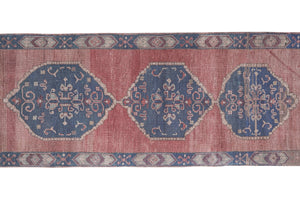 Vintage Turkish Runner Rug 3'3'' x 8'6''