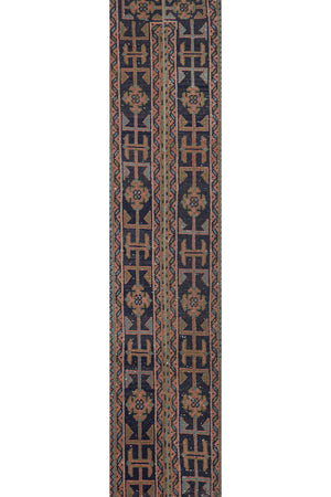 Vintage Turkish Karapinar Runner Rug 1'6'' x 19'8''