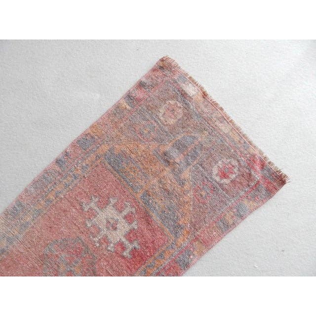 Vintage Turkish Rug 17'' x 41''