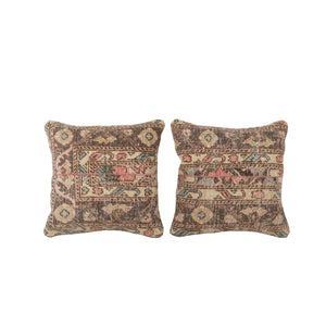 Rug Pillow Cover Set of 2 | 20'' x 20''