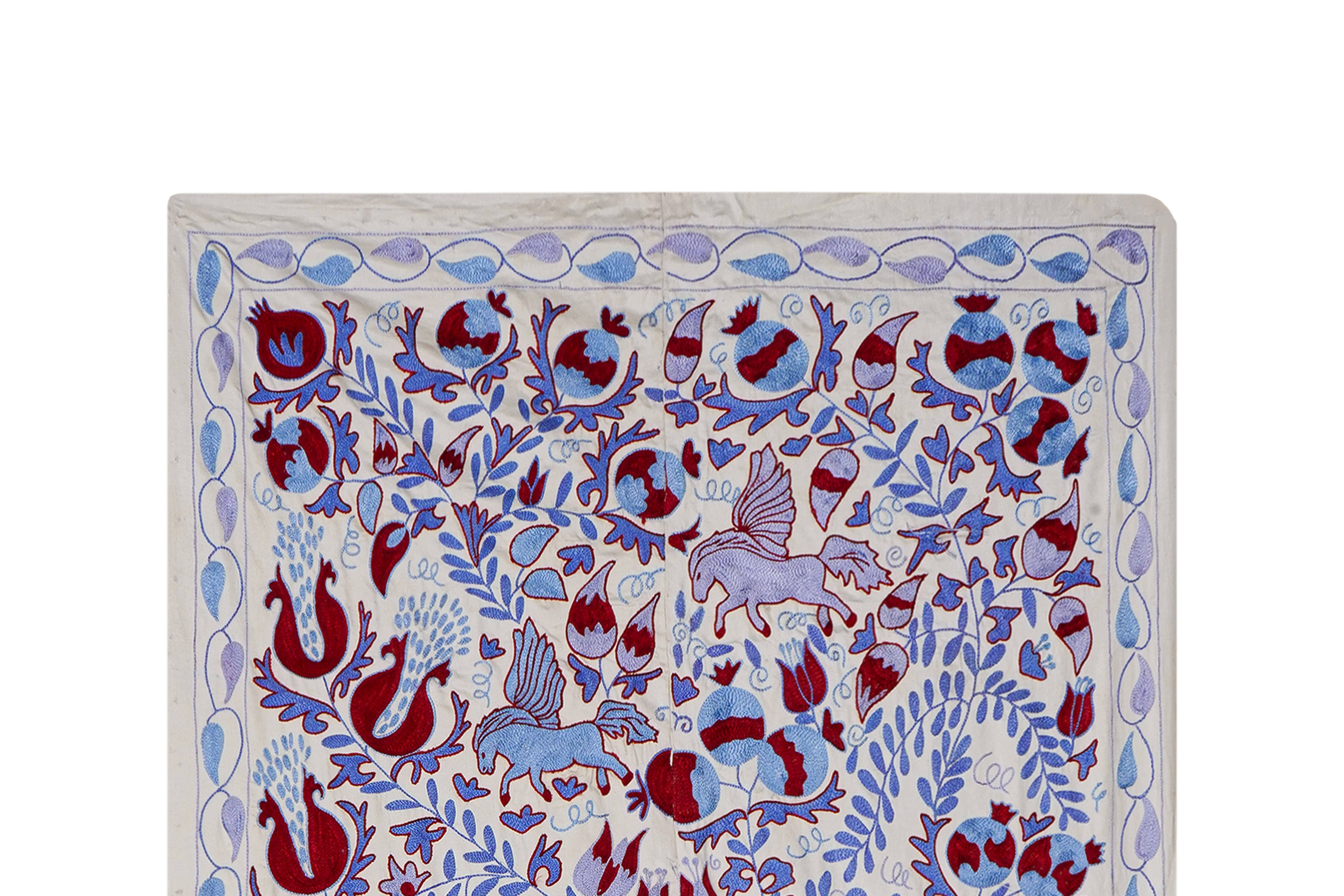 Suzani Wall Hanging & Bedspread | 3'6'' x 6'