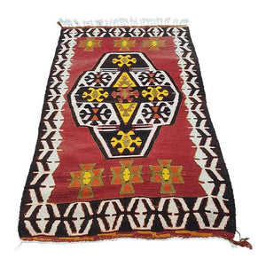 Vintage Turkish Kilim Rug 31'' x 50''