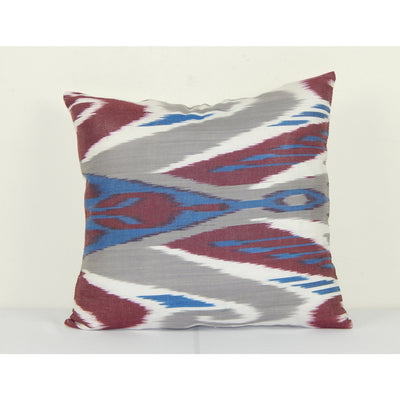 Ikat Cotton Pillow Cover, Accent Cushion, Decorative pillow, Throw pillow, Sofa pillow, Handmade pillow 14" x 14"