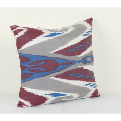 Ikat Cotton Pillow Cover, Accent Cushion, Decorative pillow, Throw pillow, Sofa pillow, Handmade pillow 14" x 14"